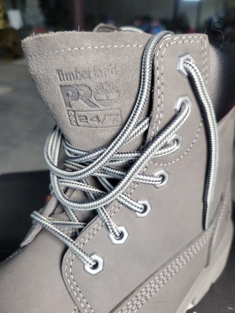 NIB Timberland PRO Sawhorse 6" Composite Toe Work Boots Gray Men's 7.5 - Picture 5 of 9